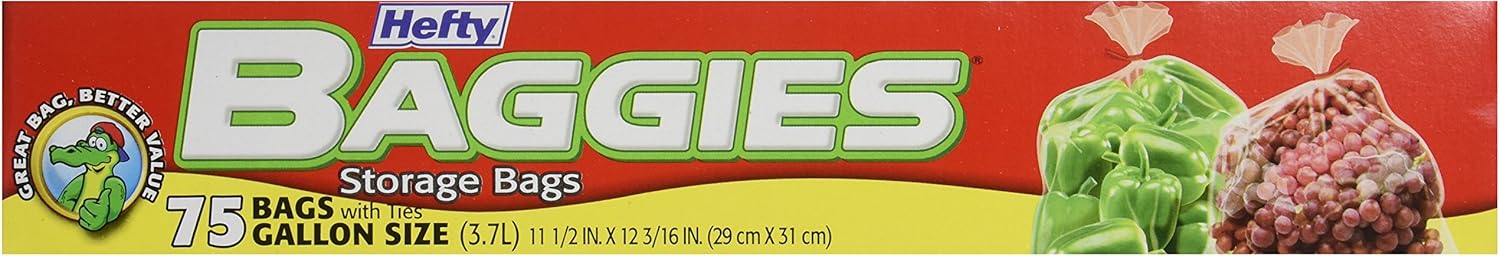 Hefty Baggies Food Storage Gallon, 75 ct - Main Image