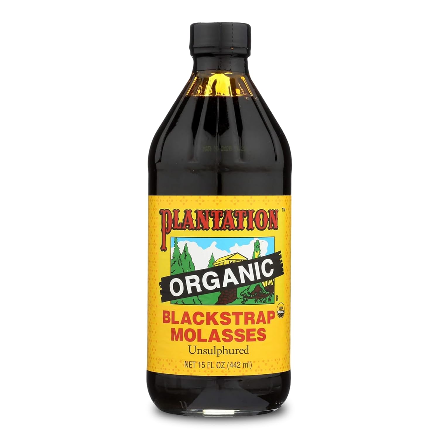 Plantation Organic Blackstrap Molasses, 15 oz