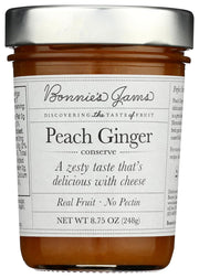 Bonnie's Jams, Peach Ginger Jam, 8.75 Ounce