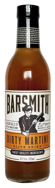 Barsmith Bar Essentials Dirty Martini Mix with Freshly Pressed Olives, Rich and Salty Flavor, 12.7-oz. Bottle, Pack of 1