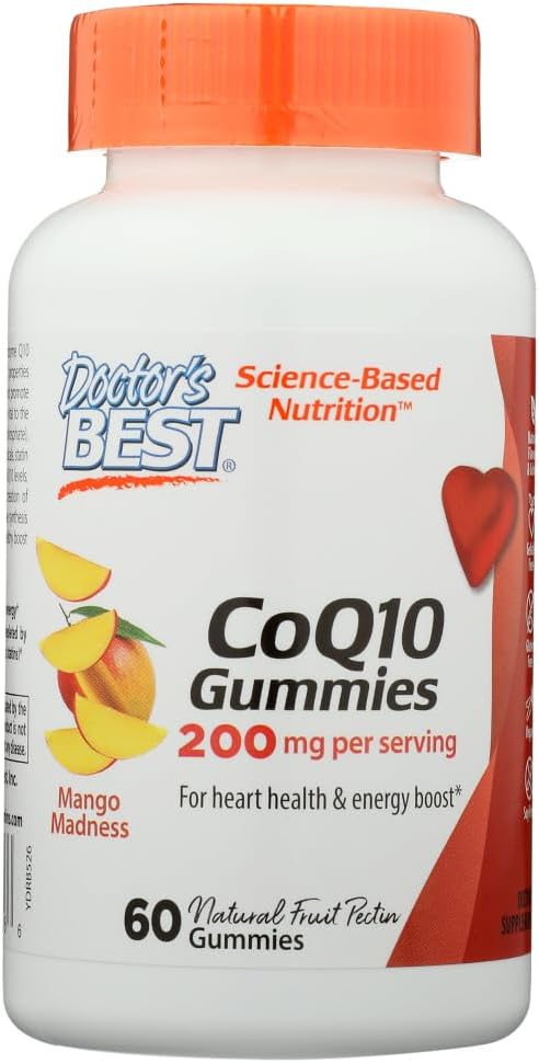 Doctors Best, Coq10 Gummies Mango, 60 Count