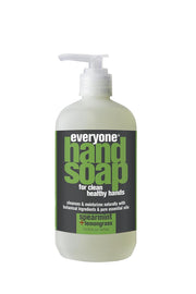Everyone Liquid Hand Soap, 12.75 Ounce (Pack of 1), Spearmint and Lemongrass, Plant-Based Cleanser with Pure Essential Oils