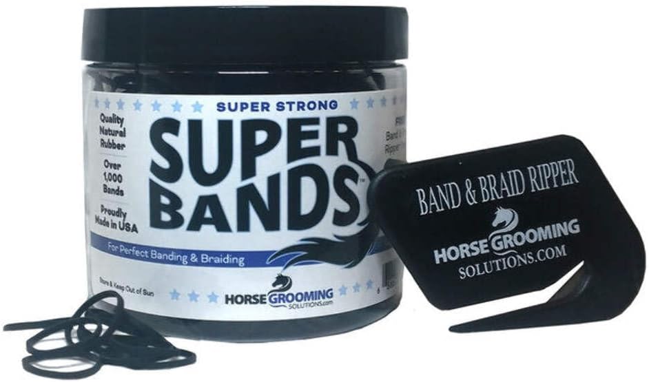 Healthy Haircare Product-Super Bands- Black 1/4 Pound