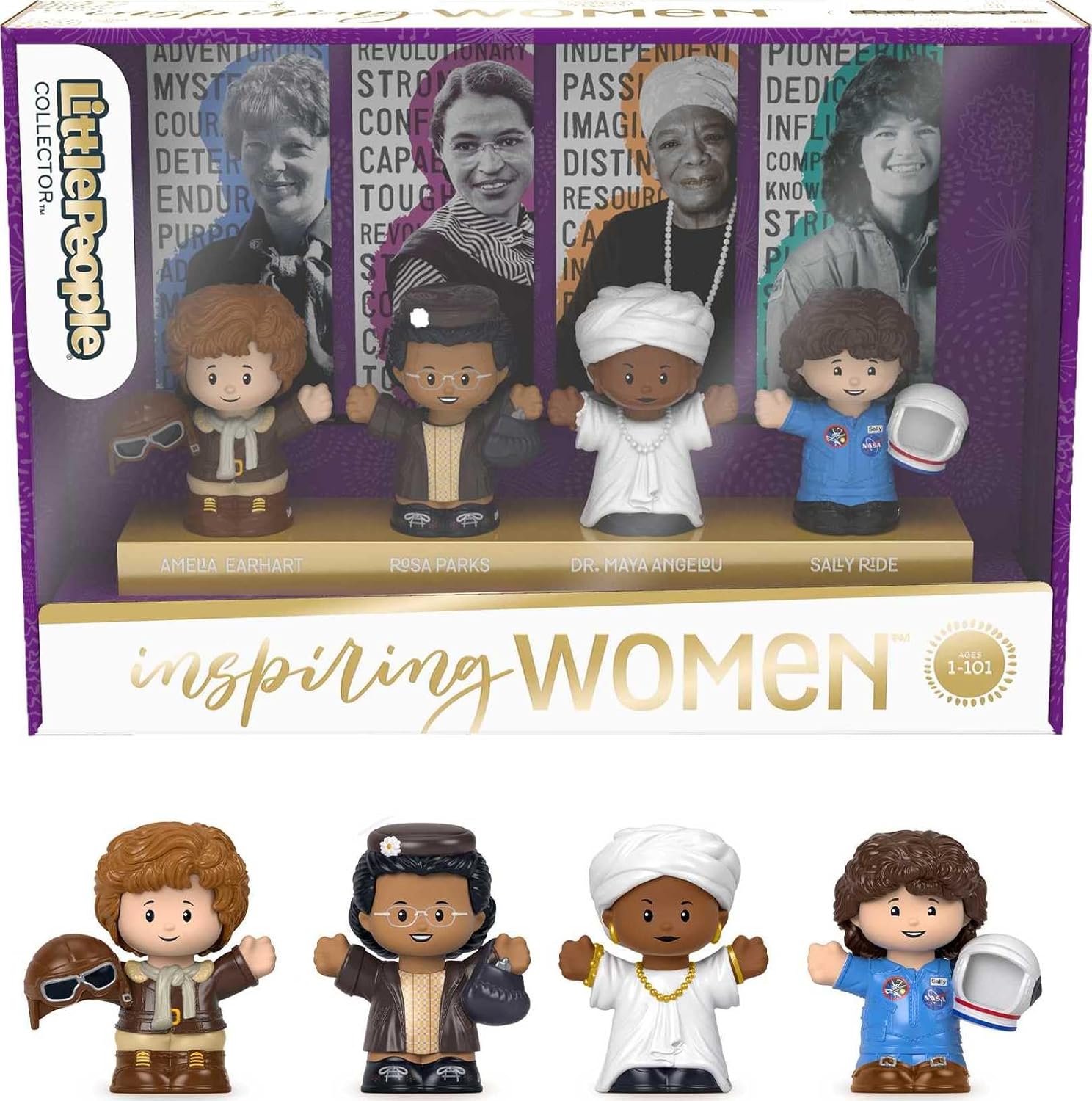 Little People Collector Inspiring Women, special edition figure set featuring 4 trailblazing women from American history