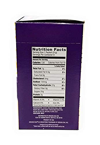 Oregon Chai Original Chai Tea Latte Mix 3 Pack (3 pack, 8 count each) -On the Go Instant Chai Tea Latte Mix - 3 Pack Oregon Chai Tea Mix ( 24 packets)