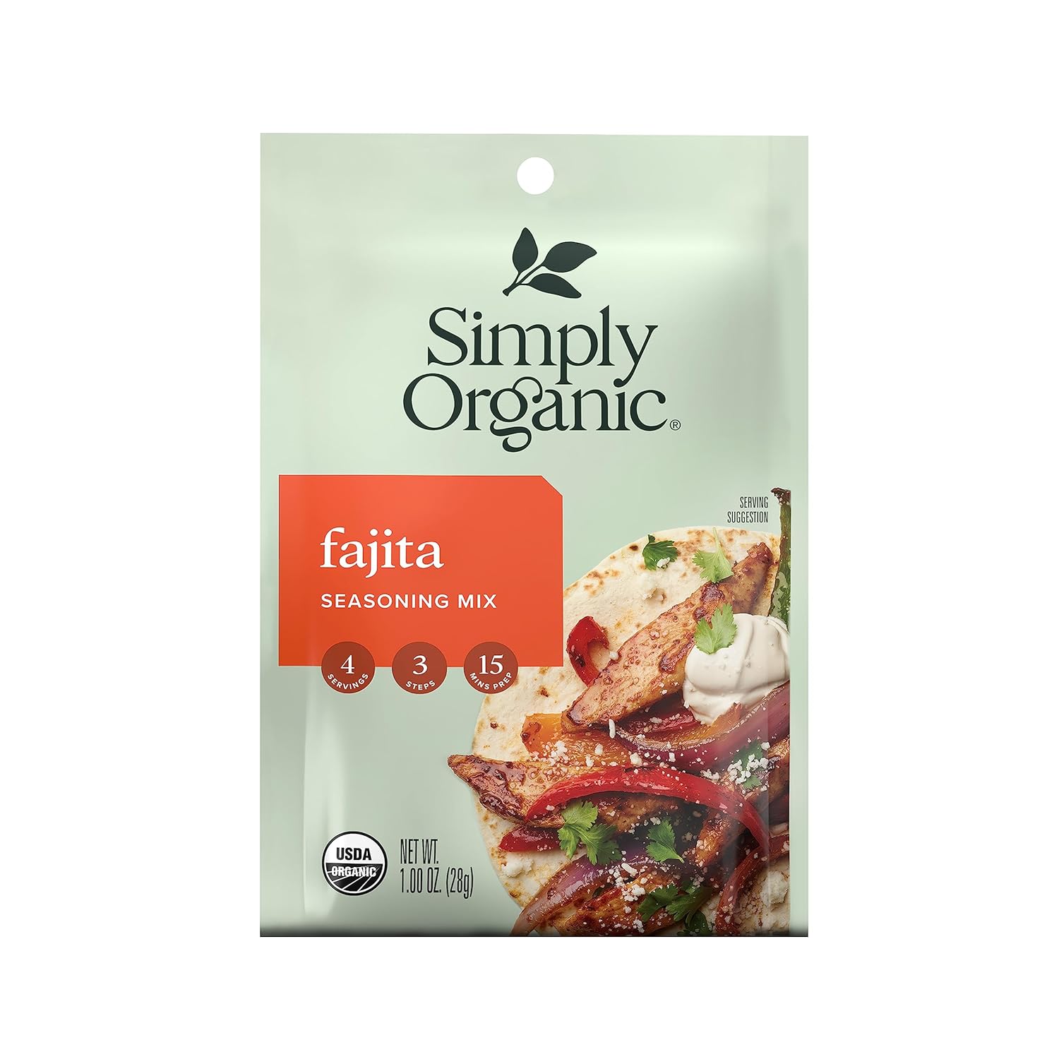 Simply Organic, Fajita Seasoning, 1 Oz