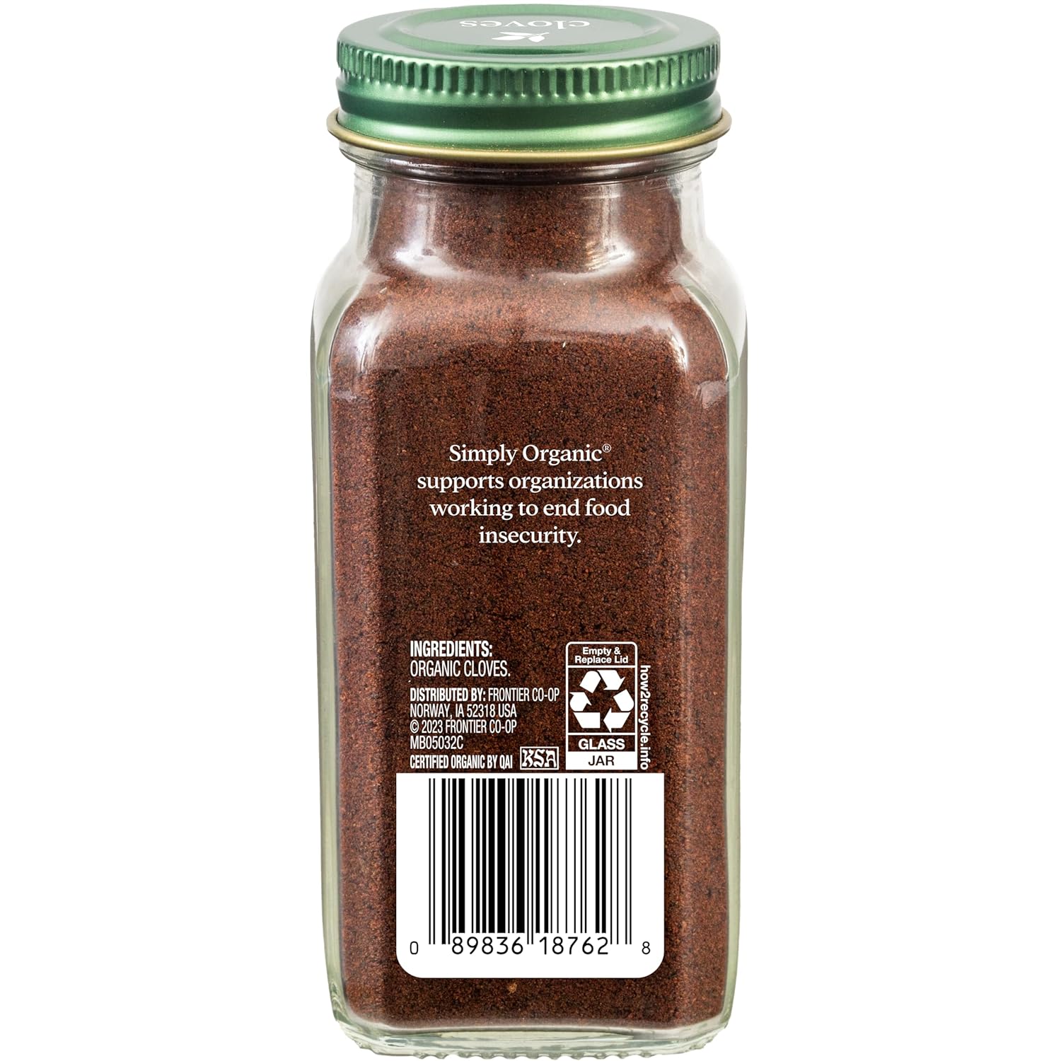 Simply Organic Ground Cloves 2.82 Ounce Jar, Pure Organic Ground Cloves, Kosher, Pungent Warm Aroma, Bittersweet & Spicy