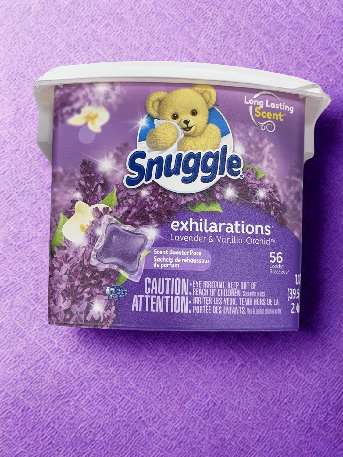 Generic Snuggle Exhilarations In Wash Laundry Scent Booster Pacs, Lavender & Vanilla Orchid, 56 Count (2)