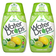 SweetLeaf Water Drops - Lemon Lime Water Enhancer, Sugar Free Sweet Leaf Stevia Water Flavoring Drops, 1.62 Oz Ea (Pack of 2)
