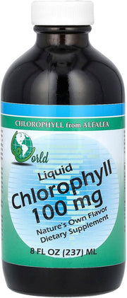 World Organic - Chlorophyll Liquid 100mg, 8 oz liquid
