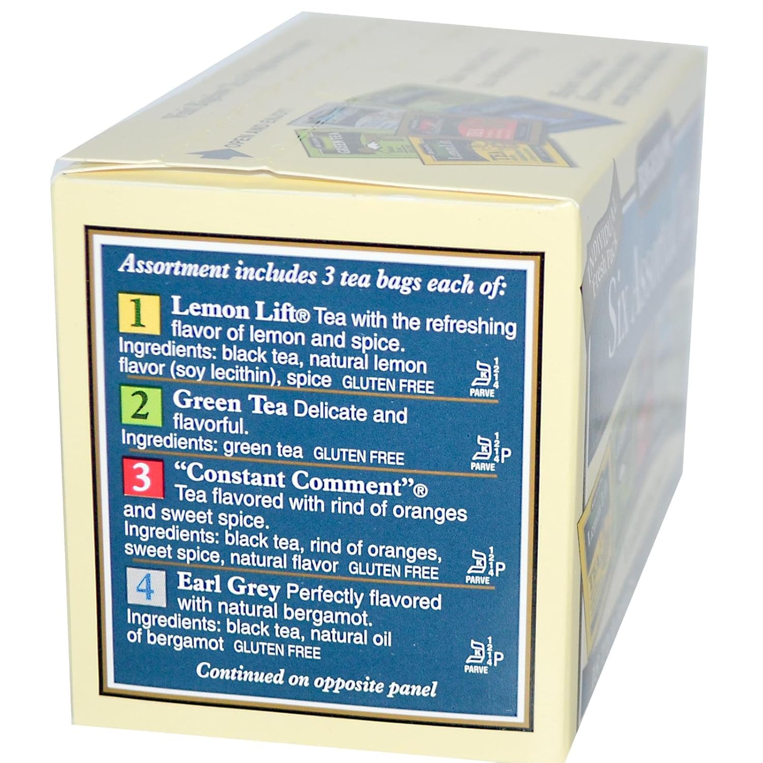 Six Assorted Tea Variety Pack 18 Bag(S)
