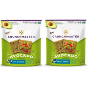 Crunch master Avocado Toast, Salt & Pepper, Crunchy Baked Rice Crackers (Pack of 2)- 3.54oz each