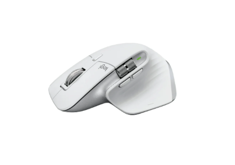 Logitech Master Series MX Master 3S Performance Wireless Mouse, USB-a to USB-C, Pale Gray