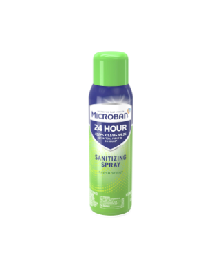 Microban 24 Hour Disinfectant Sanitizing Spray, Fresh Scent, 15 fl oz